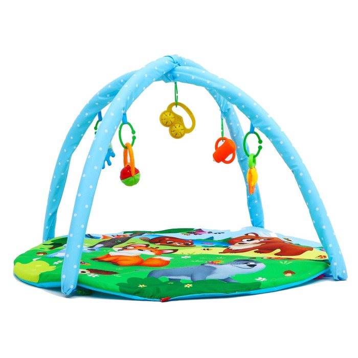 Развивающий коврик «Лесные зверята», с дугами 53674