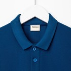 Футболка поло мужская MINAKU REGULAR FIT: синяя, р-р 44 - Фото 9