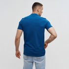 Футболка поло мужская MINAKU REGULAR FIT: синяя, р-р 46 - Фото 7