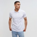 Футболка (поло) мужская MINAKU REGULAR FIT: цвет белый, р-р 44 - Фото 6