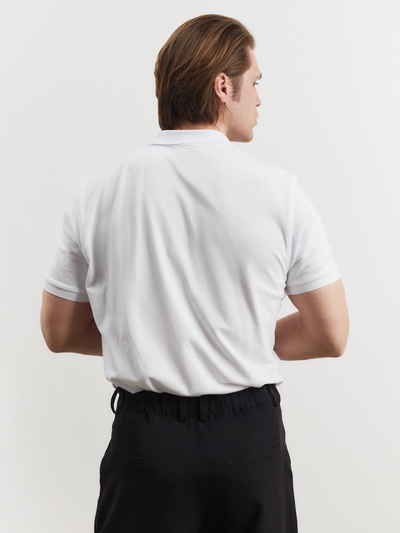 Футболка поло мужская MINAKU: Basic line, размер 52, белая