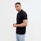 Футболка поло мужская MINAKU REGULAR FIT: чёрная, р-р 44 - Фото 2