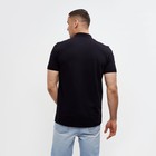 Футболка поло мужская MINAKU REGULAR FIT: чёрная, р-р 44 - Фото 3