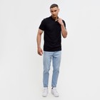 Футболка поло мужская MINAKU REGULAR FIT: чёрная, р-р 44 - Фото 6