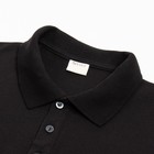 Футболка поло мужская MINAKU REGULAR FIT: чёрная, р-р 44 - Фото 8