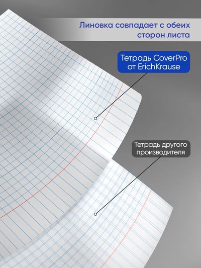 Тетрадь 12 листов, ErichKrause «Классика CoverPro Neon», в клетку, пластиковая обложка, блок офсет, 100% белизна, зеленая