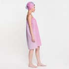 Набор для сауны Экономь и Я "Малибу" (полотенце-парео + чалма) 100%хл, 200 г/м2 - фото 25270394