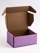 Коробка самосборная, лаванда, 22×16.5×9.5 см - Фото 3