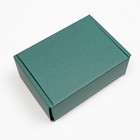 Коробка самосборная, изумрудная, 22 х 16,5 х 10 см - Фото 2