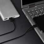 Кабель Windigo, Type-C - USB, 2 А, зарядка + передача данных, TPE оплетка, 1 м, черный - Фото 2