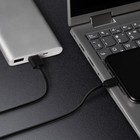 Кабель Windigo, Type-C - USB, 2 А, зарядка + передача данных, TPE оплетка, 1 м, чёрный - Фото 2