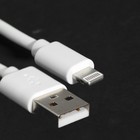 Кабель Windigo, Lightning - USB, 2 А, зарядка + передача данных, TPE оплетка, 1 м, белый - Фото 4