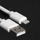 Кабель Windigo, Lightning - USB, 2 А, зарядка + передача данных, TPE оплетка, 1 м, белый 7108436 - фото 12590300