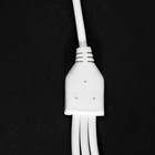 Кабель Windigo, 3 в 1, microUSB/Lightning/Type-C - USB, 2 А, PVC оплетка, 1 м, белый - Фото 5