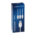 Кабель Windigo, 3 в 1, microUSB/Lightning/Type-C - USB, 2 А, PVC оплетка, 1 м, черный - Фото 7