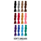 SOFT DREADS Канекалон однотонный, гофрированный, 60 см, 100 гр, цвет фиолетовый(#MR-PURLE) - фото 21555580