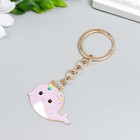 Брелок металл, эмаль "Китёнок-единорог" 8,3х3,5 см - фото 62097838