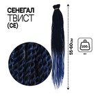 Сенегал твист, 55-60 см, 100 гр (CE), цвет синий/голубой(#Т/Blue) - фото 9680013