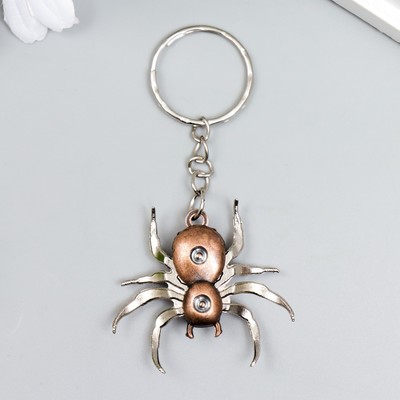 Брелок металл "Паук" МИКС 4х3,5 см