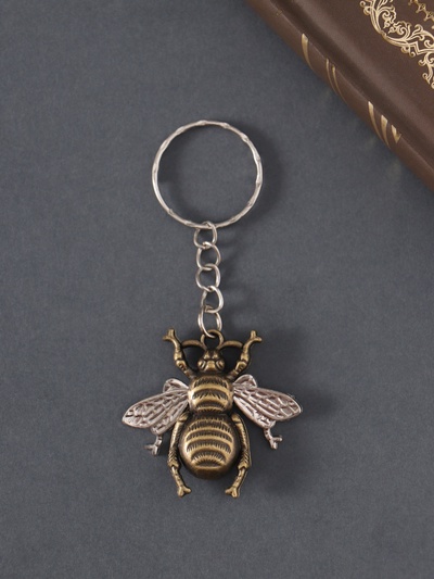 Брелок металл "Пчела" МИКС 4х3,5 см