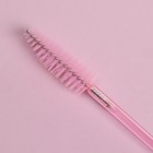 Набор щёточек для бровей и ресниц, 9,5 см, 50 шт, цвет розовый - Фото 3