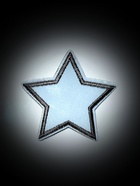 Светоотражающая термонаклейка «Звезда», 6.5×6.5 см, цвет серый, цена за 1 штуку - Фото 4