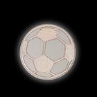 Светоотражающая термонаклейка «Футбольный мяч», d = 6,3 см, цвет серый - Фото 2