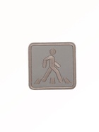 Светоотражающая термонаклейка «Пешеходный переход», 6.2×6.2 см, цвет серый, цена за 1 штуку - Фото 2