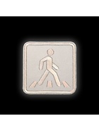 Светоотражающая термонаклейка «Пешеходный переход», 6.2×6.2 см, цвет серый, цена за 1 штуку - Фото 3