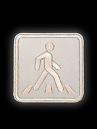 Светоотражающая термонаклейка «Пешеходный переход», 6.2×6.2 см, цвет серый, цена за 1 штуку - Фото 3