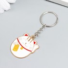 Брелок металл "Кот Манэки-нэко" 3,5х3 см - фото 22882774