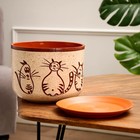 Горшок цветочный "Атлант" котики 5 л - фото 24239121