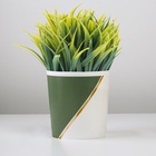 Кашпо для цветов «Полосы», 1.6 л, d=14 см, h=14 см, пластиковое 7415869 - фото 319941068