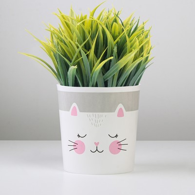 Кашпо для цветов «Котик», 1.6 л