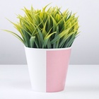 Кашпо для цветов «Цвет», 800 мл, d=11 см, h=12 см, пластиковое 7415881 - фото 319941082