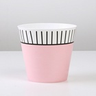 Кашпо для цветов «Розовый», 800 мл, d=11 см, h=12 см, пластиковое 7415882 - фото 319941087