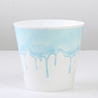 Кашпо для цветов «Текстура», 800 мл, d=12 см, h=11 см, пластиковое - Фото 5