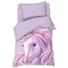 Постельное бельё Этель 1,5 сп "Pink horse" 143х215 см, 150х214 см, 50х70 см -1 шт, 100 % хлопок, бязь - фото 295564957