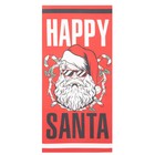 Полотенце Этель Happy Santa 70х146 см, 100% хлопок  160гр/м2 - Фото 2