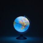 Глобус политический "Глобен", диаметр 250 мм, интерактивный, рельефный, подсветка от батареек, с очками - Фото 2