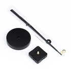 Часовой механизм со стрелками «Соломон-17», плавный ход, шток 10 мм, стрелки 165/245 мм, чёрные - Фото 3