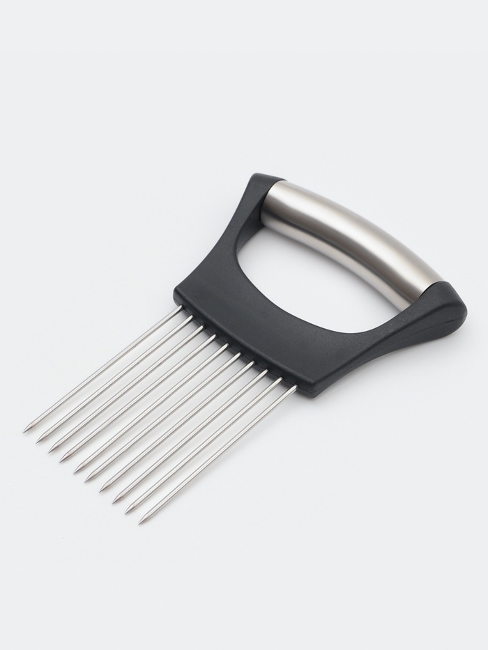 Держатель для нарезки лука Magistro, нержавеющая сталь, чёрный - Фото 1