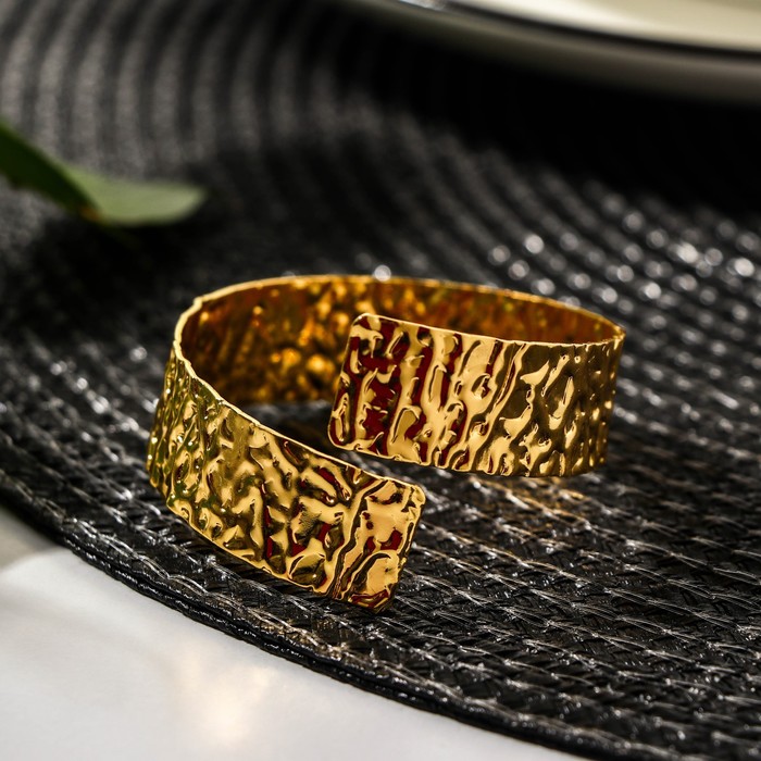 Кольцо для салфетки «Кавайон», 4,5×4 см, цвет золотой - Фото 1