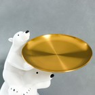 Сувенир полистоун подставка "Белый медвежонок на шее у папы" d=26 см 70х37х33 см - Фото 4