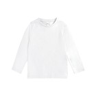 Лонгслив для девочек, рост 134 см, цвет белый - фото 27790676