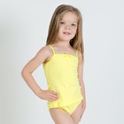 Майка для девочек Basic, рост 110-116 см, цвет жёлтый - фото 295565382