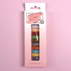 Пайетки для декора «Сердечки», 12 бутылочек, в картонной коробке, разноцветные - Фото 4