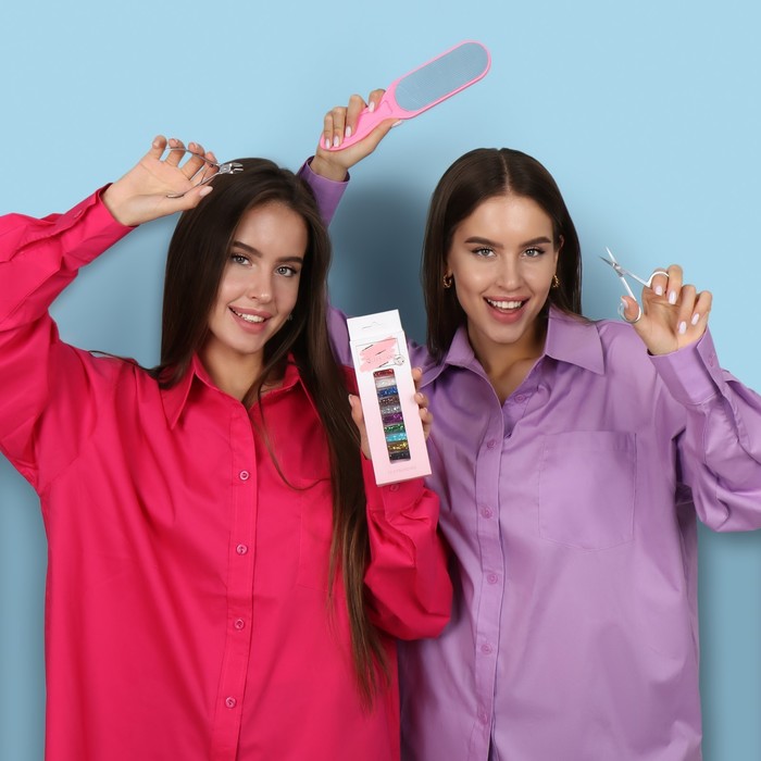 Пайетки для декора «Звёзды, сердечки», 12 бутылочек, в картонной коробке, разноцветные 27444