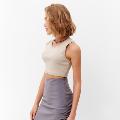 Топ женский MINAKU: Basic line, бежевый, размер 46