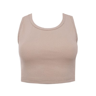 Топ женский MINAKU: Basic line, бежевый, размер 46
